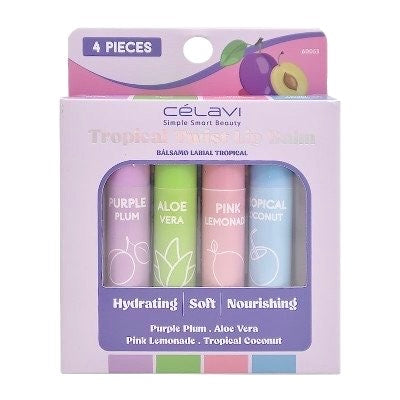 Kit de Bálsamos Labiales Célavi Tropical Twist Balmu