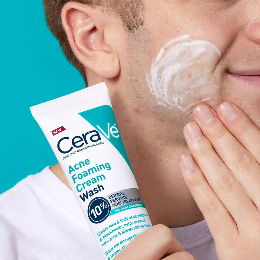 Al por Mayor Crema Limpiadora Cerave Acne Foaming Cream Wash 10% Benzoyl Peroxide Acne Treatment