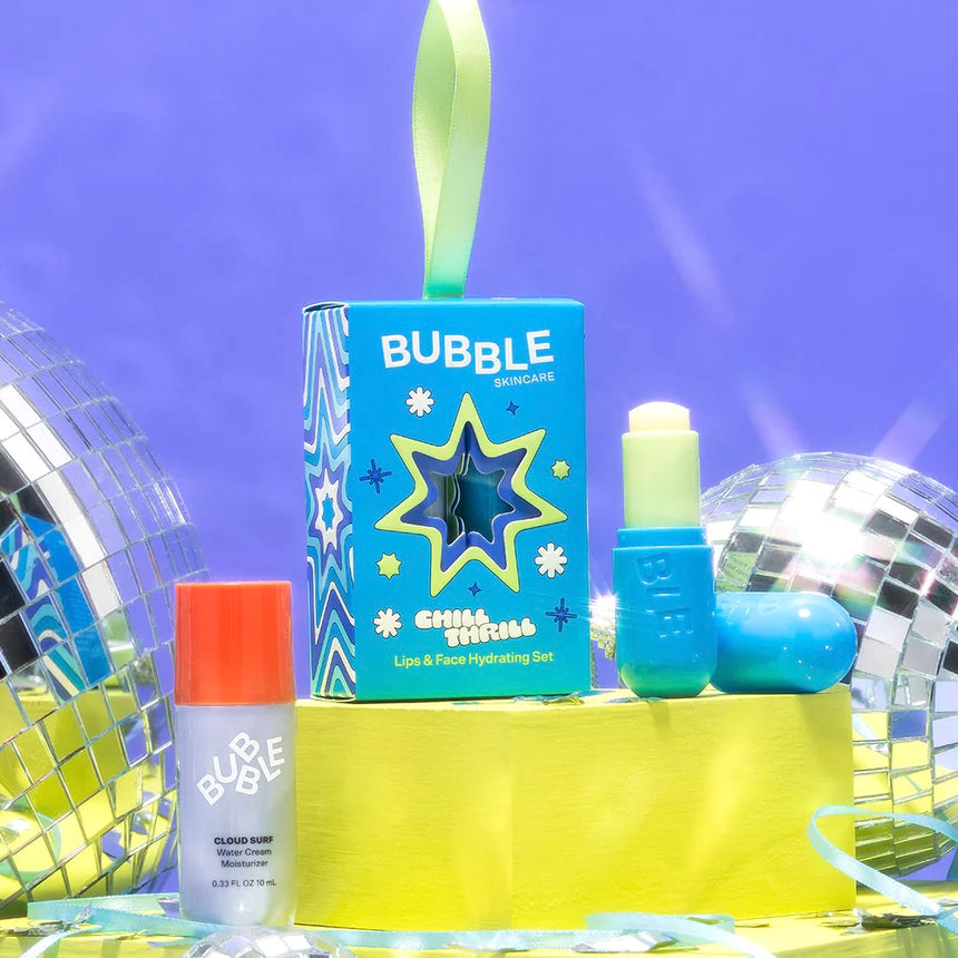 Kit de Skincare Bubble Chill Thrill Lips & Face Hydrating Set