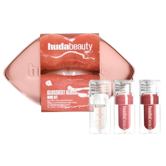 Al por Mayor Kit de Mini Lipgloss Huda Beauty Glossiest Gloss Mini Kit