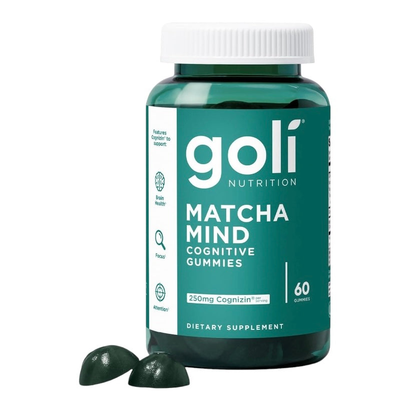 Gomitas de Matcha Goli Nutrition Matcha Mind Cognitive Vegan Gummies 60uni