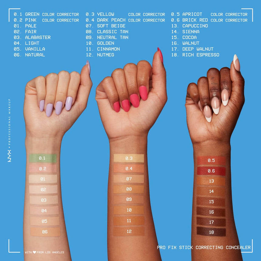 Corrector en Barra Nyx Pro Fix Stick Correcting Concealer