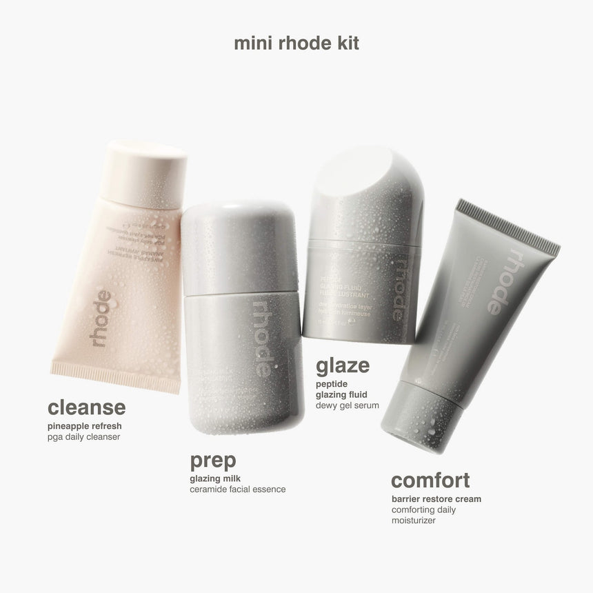 Kit de Cuidado Facial Rhode Mini Kit Glazed Skincare Essentials (Envío gratis)