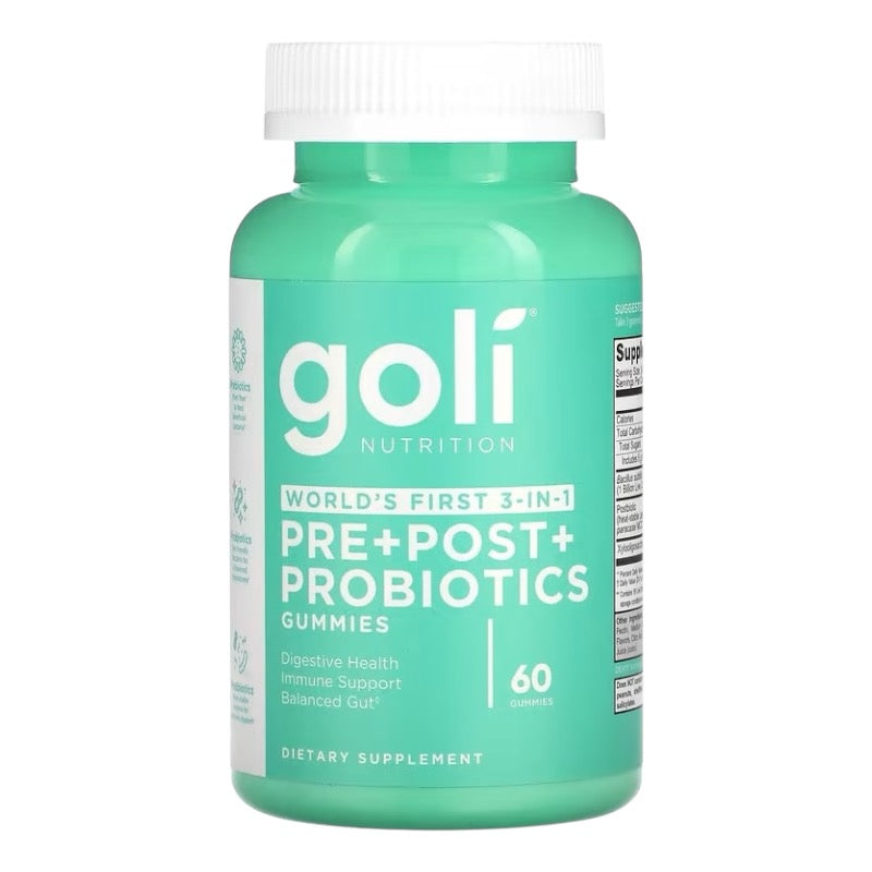 Gomitas de Probióticos Goli Nutrition Pre Post & Probiotics 60uni