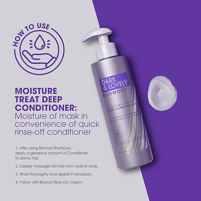 Acondicionador de Tratamiento Profundo Dark and Lovely Blowout Moisture Treat Deep Conditioner 355ml