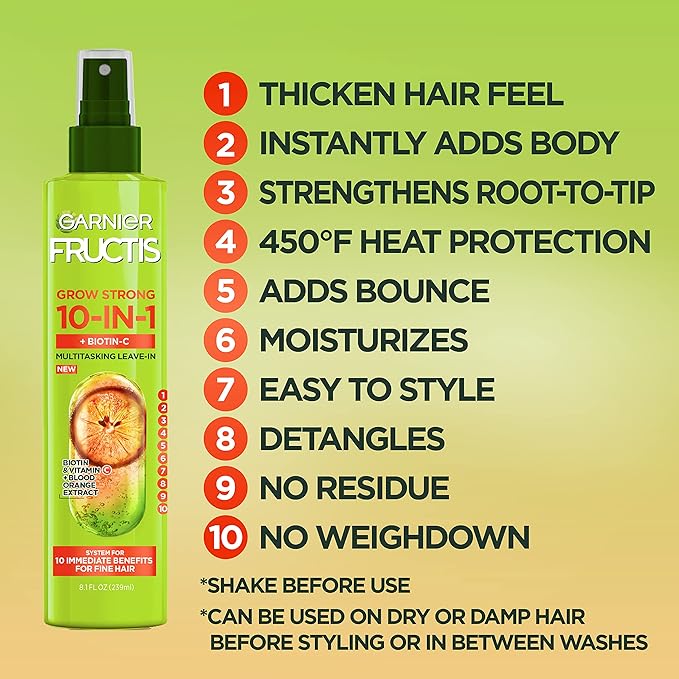 Al por Mayor Spray de Cabello Garnier Fructis Grow Strong Thickening 10 in 1
