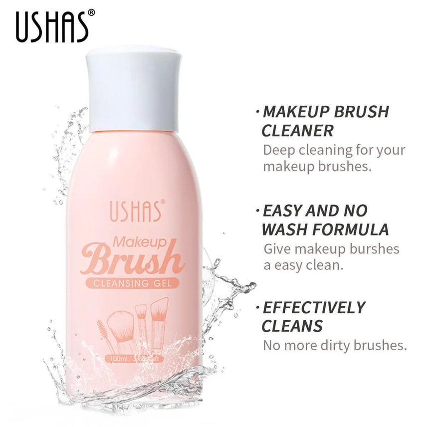 Limpiador Líquido de Brochas Ushas Makeup Brush Cleansing Gel