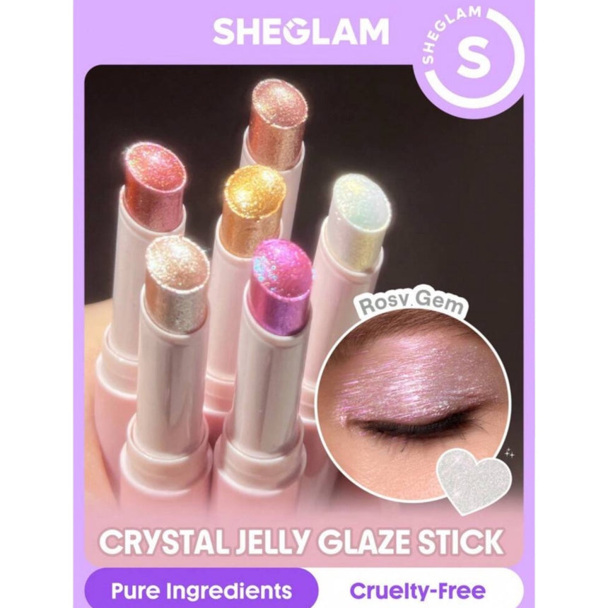 Barra Iluminadora de Sombra Sheglam Crystal Jelly Glaze Stick