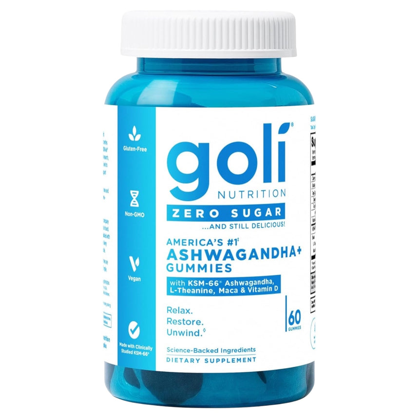 Gomitas sin Azúcar Goli Zero Sugar Ashwagandha Gummies 60uni