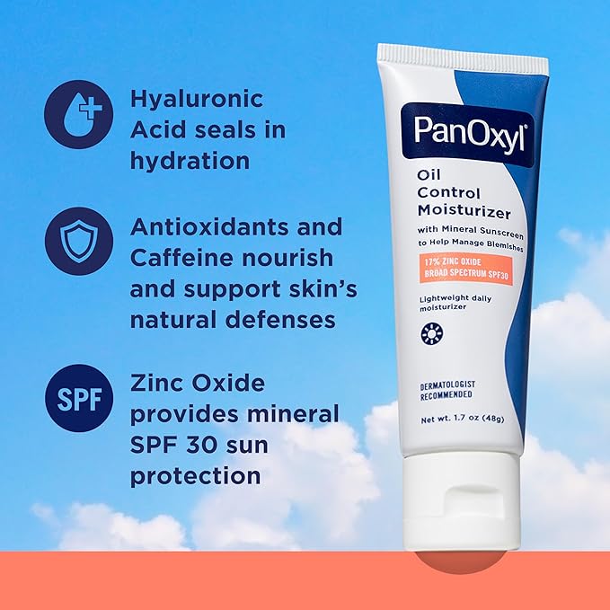 Al por Mayor Crema con Protector Solar PanOxyl Oil Control Moisturizer Mineral Sunscreen 30spf 48g