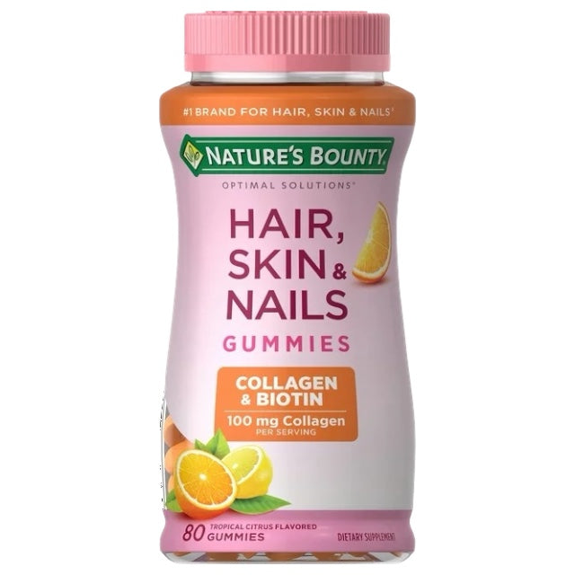 Gomitas para Cabello, Piel y Uñas con Colágeno Nature’s Bounty Hair, Skin & Nails Gummies Biotin