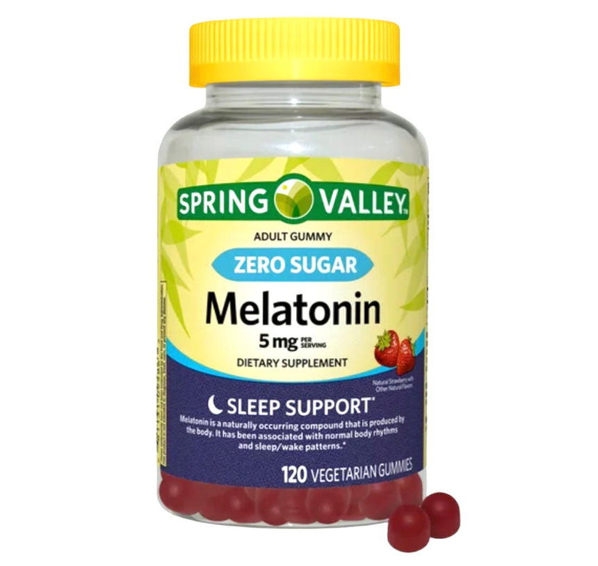 Gomitas de Melatonina Sin Azúcar Spring Valley 5mg (120uni)