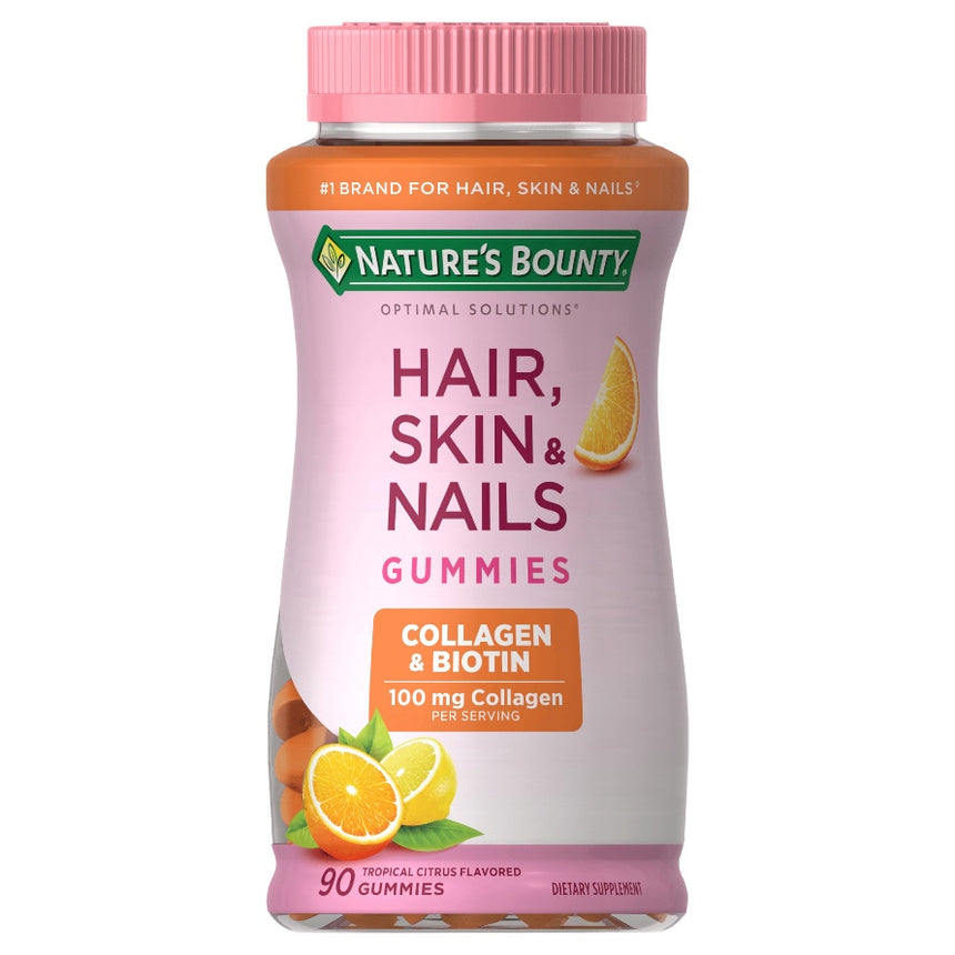 Gomitas para Cabello, Piel y Uñas con Colágeno Nature’s Bounty Hair, Skin & Nails Gummies Biotin