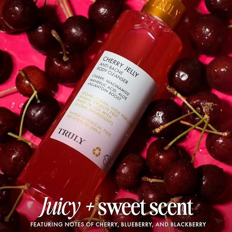 Gel Corporal para Acné con Niacinamida Truly Cherry Jelly Anti Bacne Body Cleanser