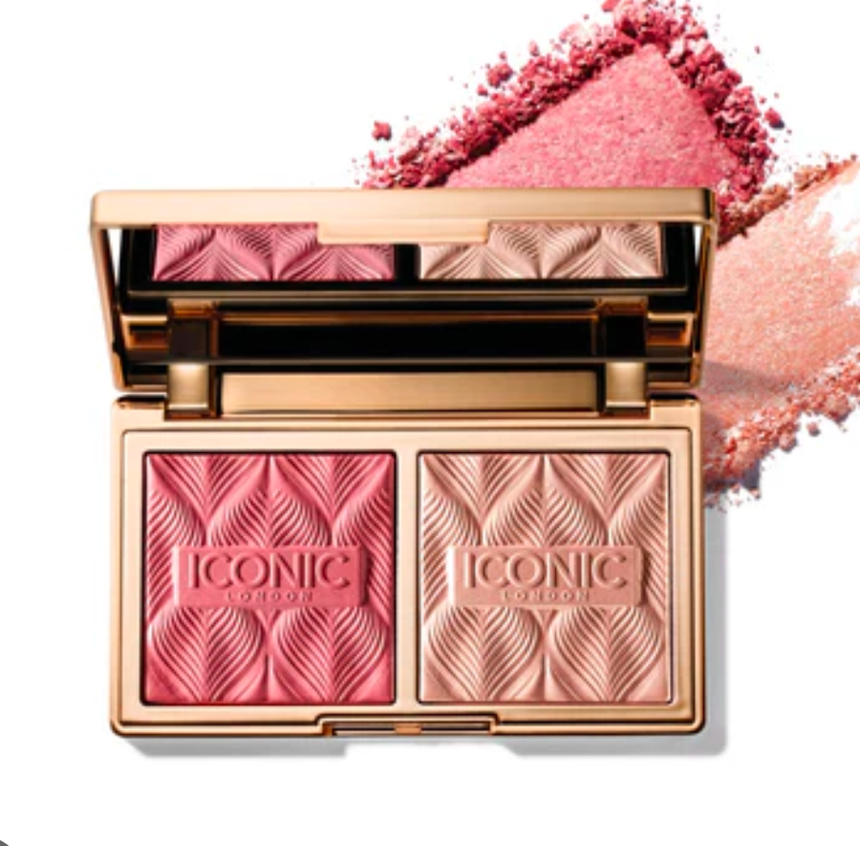 Rubor e Iluminador Iconic London Silk Glow Blush & Highlighter