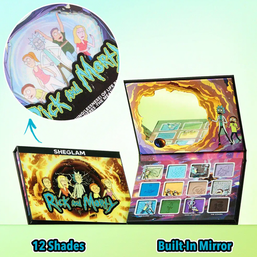 Sombras She Glam Rick and Morty Eyeshadow Palette