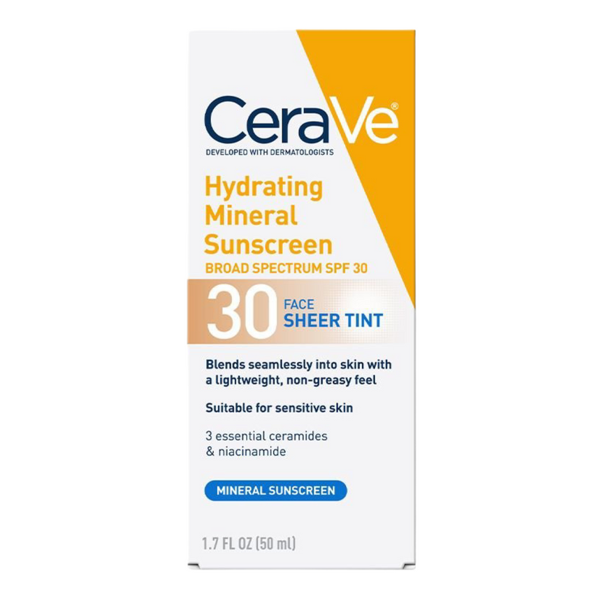 Al por Mayor Protector Solar con Color Cerave Mineral Hidratante Face Sheer Tint 30spf 50ml