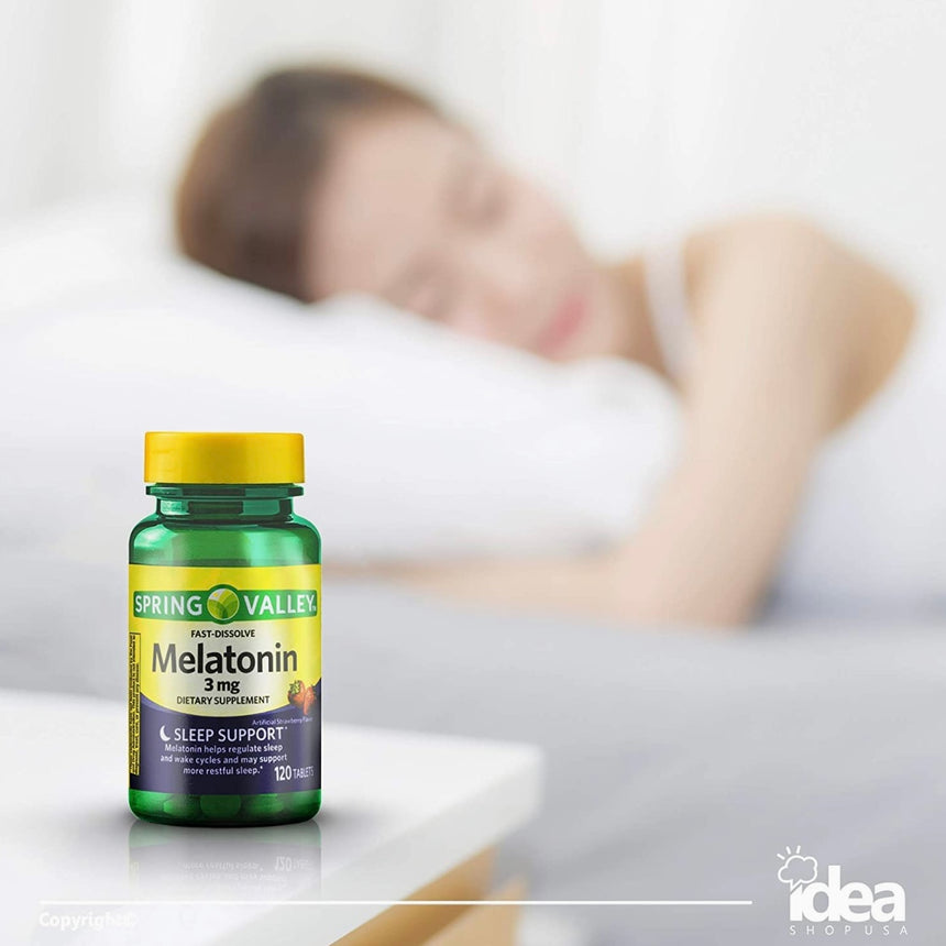Tabletas de Melatonina para Soporte de Sueño Spring Valley Melatonin Sleep Support 5mg (120uni)