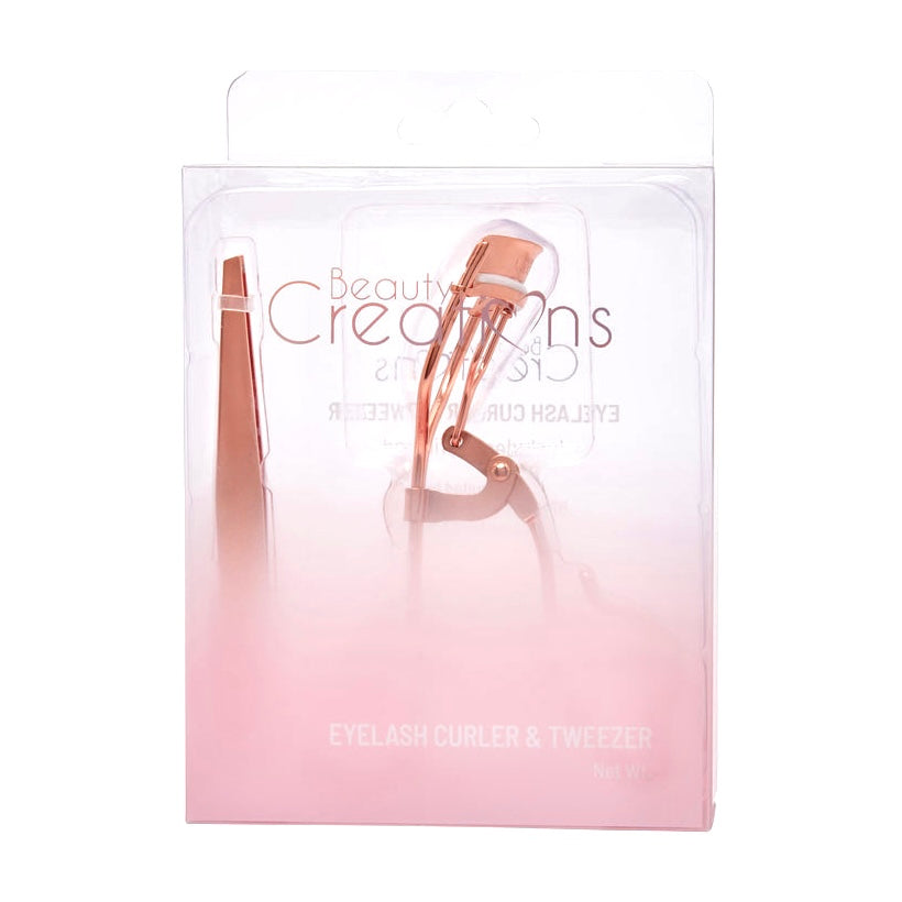 Dúo de Encrespador y Pinza Beauty Creations Eyelash Curler & Tweezer