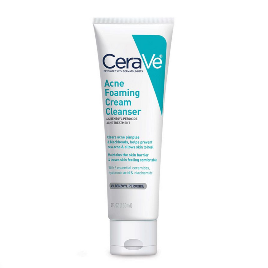 Crema Limpiadora Cerave Acne Foaming Cream Cleanser 4% 150ml