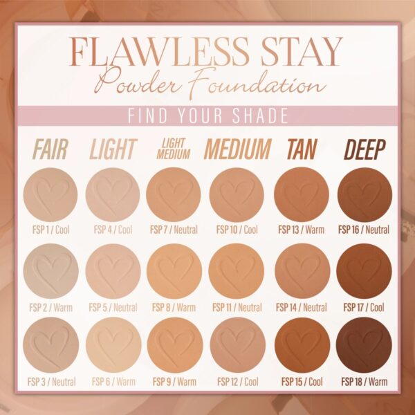 Polvos Beauty Creations Flawless Stay Powder Foundation