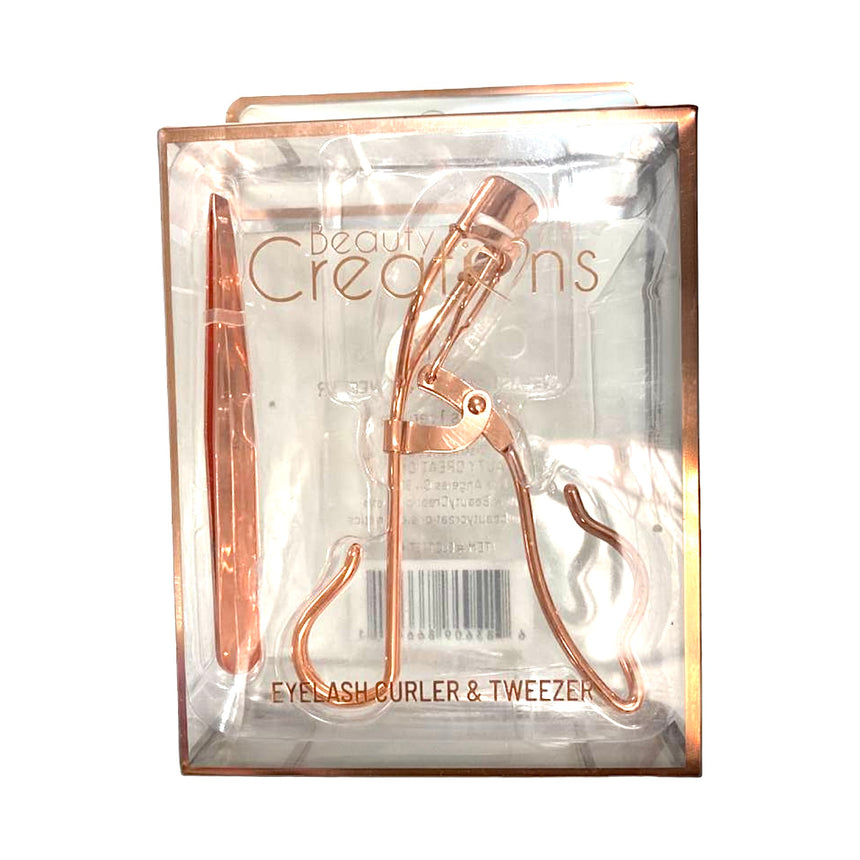 Dúo de Encrespador y Pinza Beauty Creations Eyelash Curler & Tweezer
