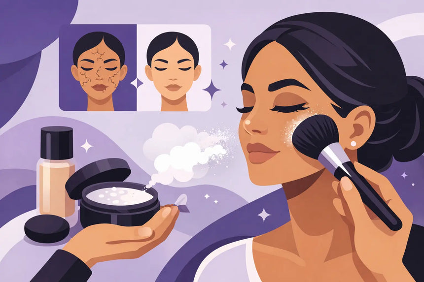 Cómo sellar maquillaje duradero y evitar parches