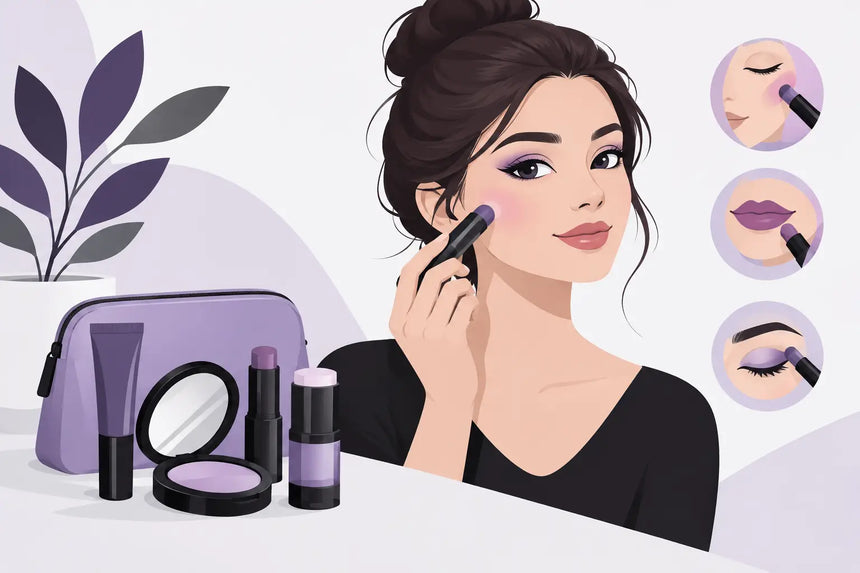 Maquillaje multifuncional para looks rápidos
