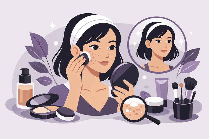 Maquillaje para piel acneica sin errores