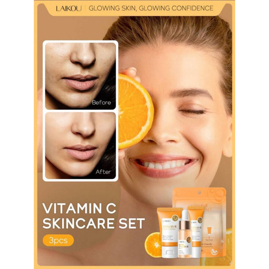 Kit de Skincare Laikou Vitamin C Skincare Set