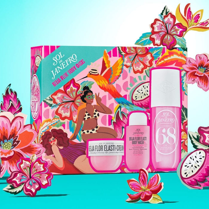 Kit de Skincare y Perfume Sol de Janeiro Beija Flor Body Oasis