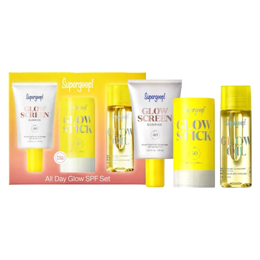 Trío de Protectores Solares Supergoop All Day Glow Spf Set