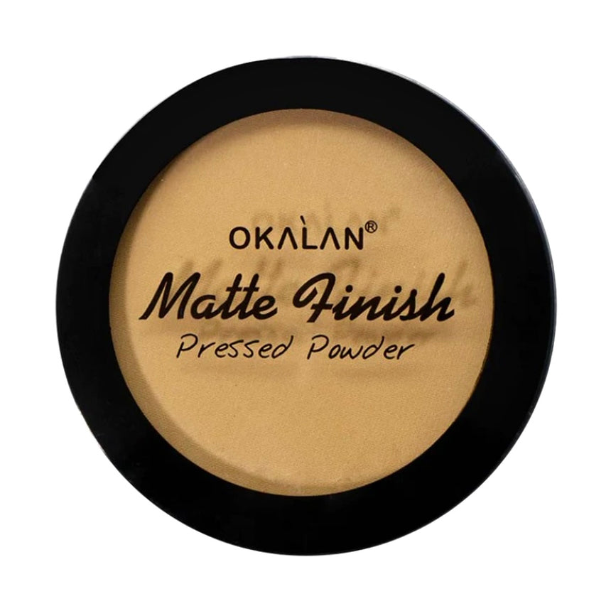 Polvos Compactos Okalan Matte Finish Pressed Powder