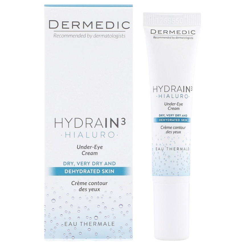 Crema de Contorno de Ojos Dermedic Hydrain3 Hialuro Under Eye Cream