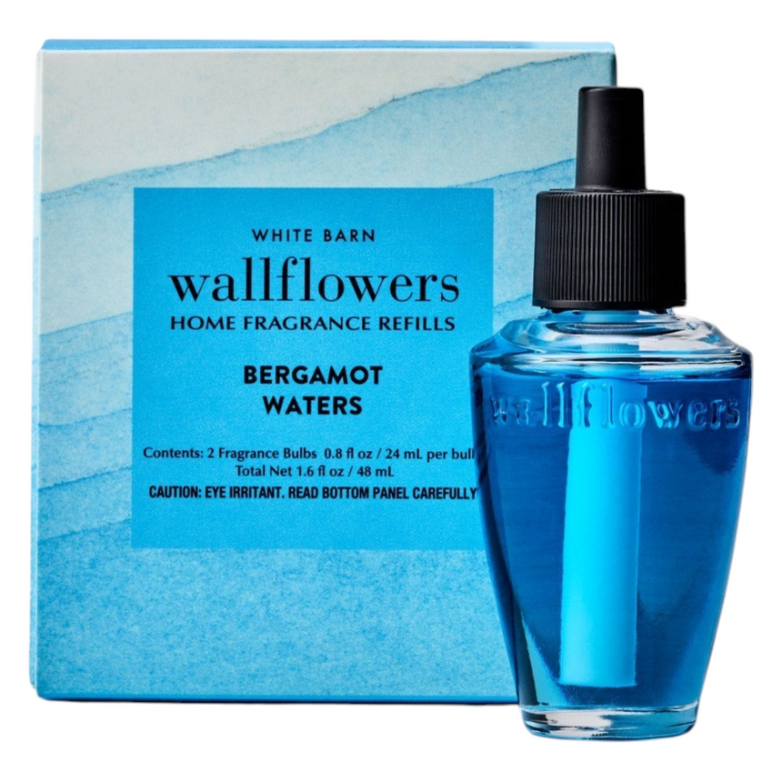 Kit de Refill de Aromatizantes Bath & Body Works Bergamot Waters Wallflowers 2 Pack Refill
