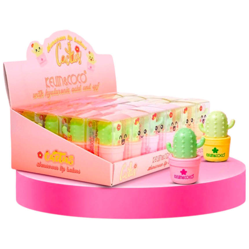 Bálsamos Labiales con Protección Solar Kevin & Coco Cactus Sunscreen Lipbalm