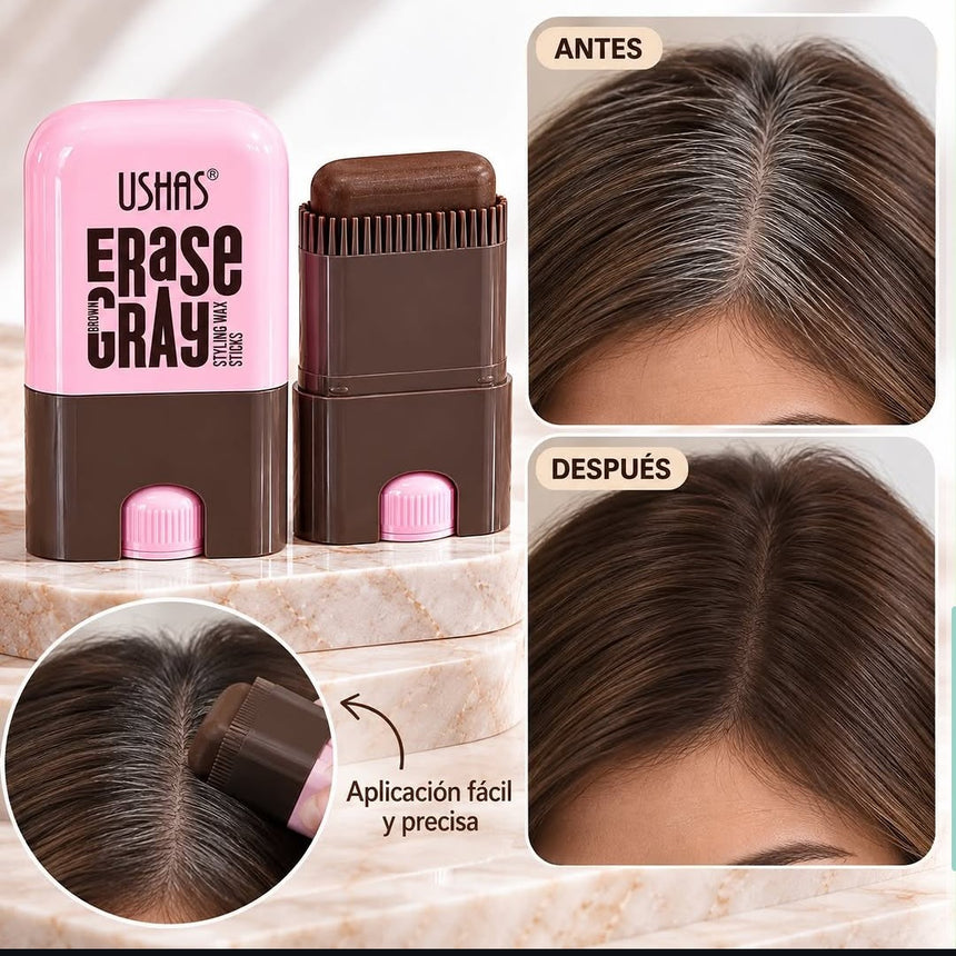 Cera Cubridora de Canas Ushas Erase Gray Styling Wax Stick