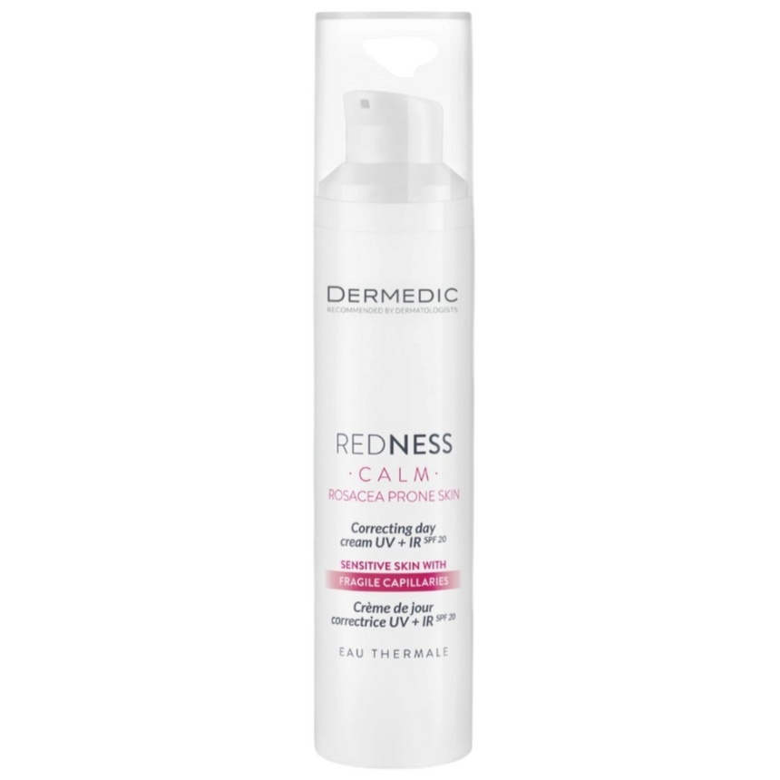 Crema con Protector Solar para Piel Sensible Dermedic Redness Calm Rosacea Prone Skin 40ml