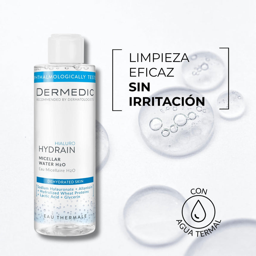 Agua Miscelar Dermedic Hydrain Micellar Water H2O 500ml