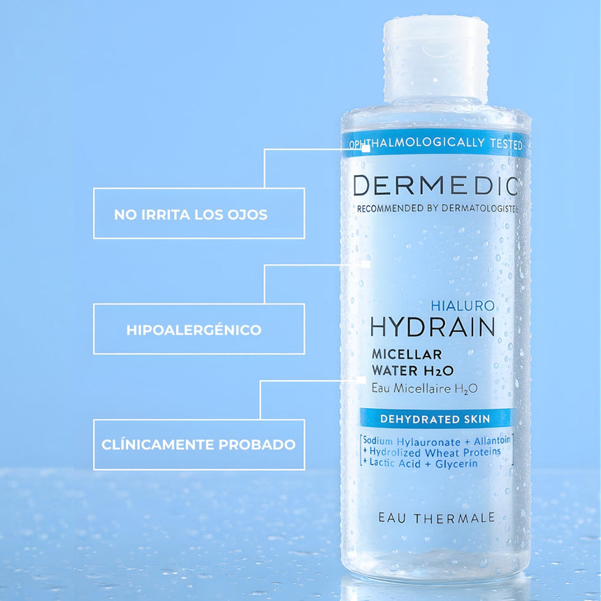Agua Miscelar Dermedic Hydrain Micellar Water H2O 500ml