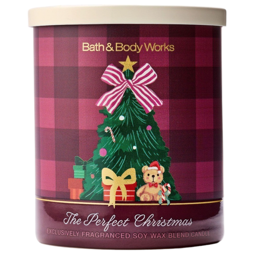 Vela Aromática Bath & Body The Perfect Christmas Single Wick Candle