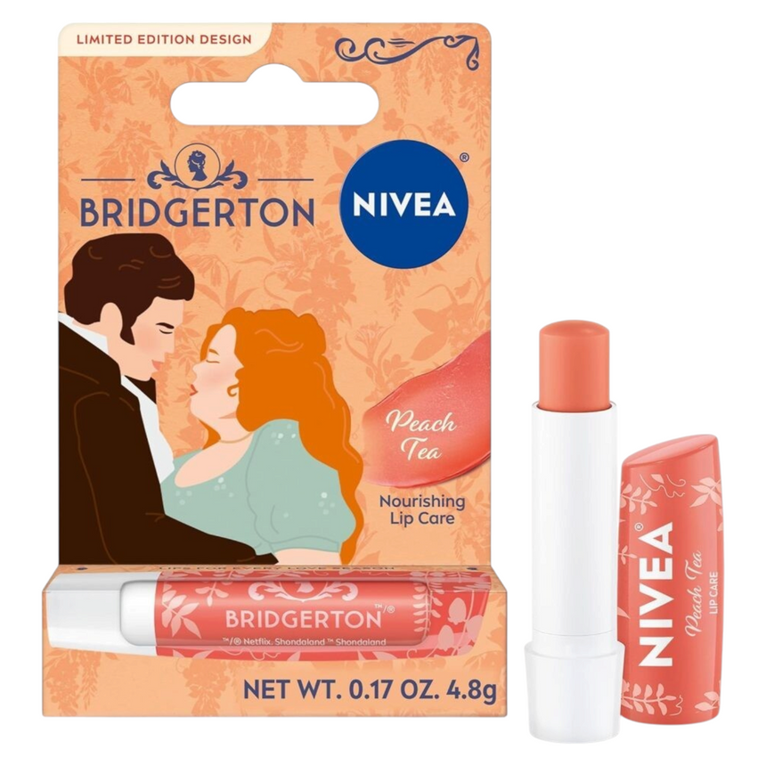 Bálsamo Labial Nivea x Bridgeton Peach Tea Lip Care Balm