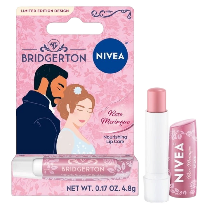 Bálsamo Labial Nivea x Bridgeton Rose Meringue Lip Care Balm