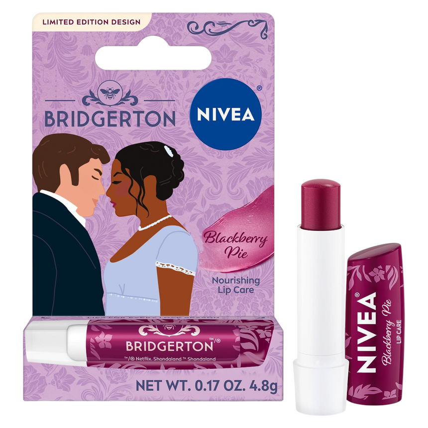 Bálsamo Labial Nivea x Bridgeton Blackberry Pie Lip Care Balm