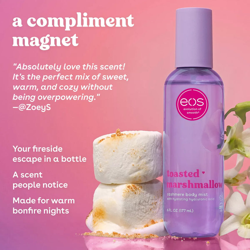Spray Corporal de Marshmallow EOS Cashmere Toasted Marshmallow Body Mist 177ml