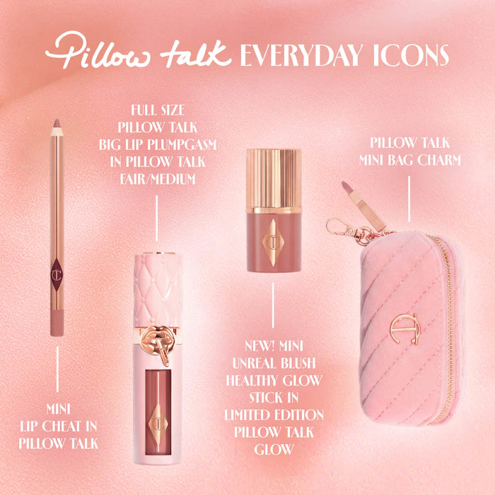 Kit de Labios y Mejillas Charlotte Tilbury Pillow Talk Everyday Icons Lip & Cheek Makeup Gift Set