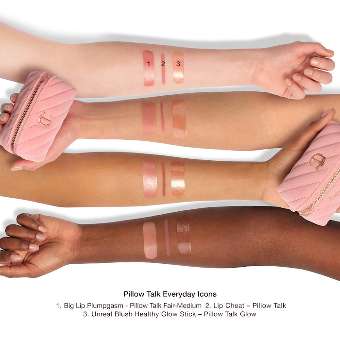 Kit de Labios y Mejillas Charlotte Tilbury Pillow Talk Everyday Icons Lip & Cheek Makeup Gift Set