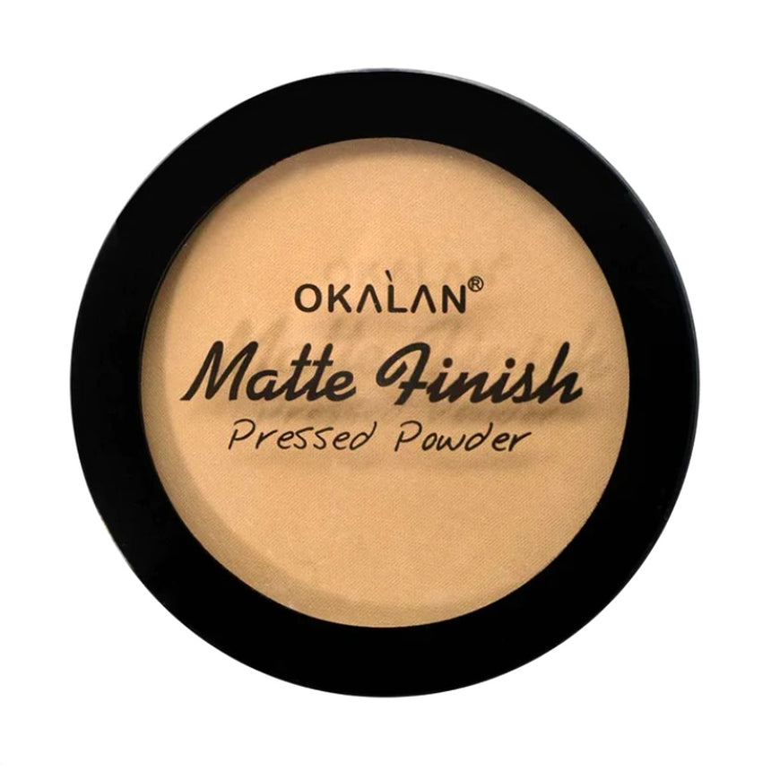 Polvos Compactos Okalan Matte Finish Pressed Powder