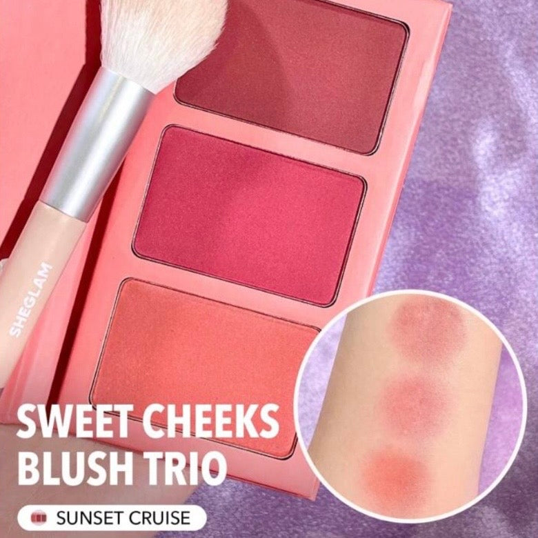 Rubores She Glam Sweet Cheeks Blush Trio