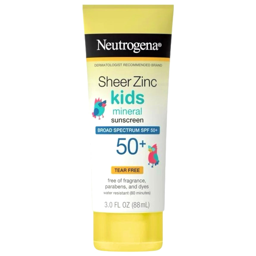 Protector Solar para Niños Neutrogena Sheer Zinc Kids Mineral Sunscreen 50spf